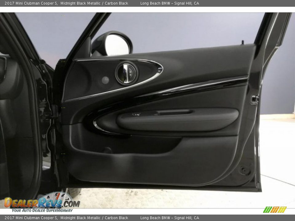 2017 Mini Clubman Cooper S Midnight Black Metallic / Carbon Black Photo #25