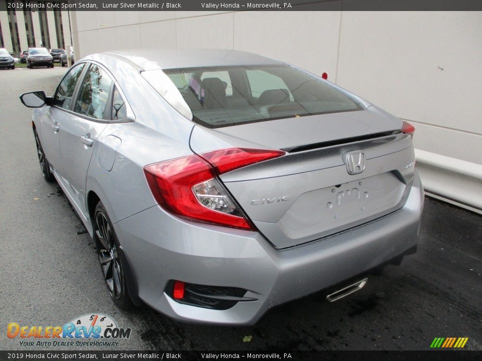 2019 Honda Civic Sport Sedan Lunar Silver Metallic / Black Photo #3