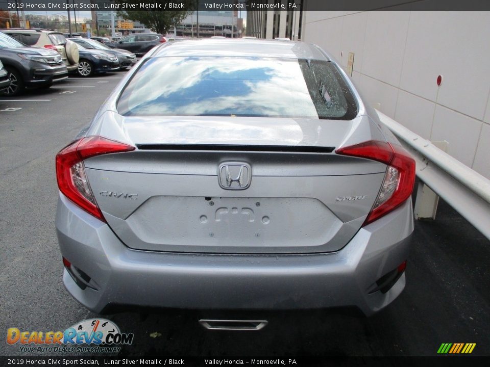 2019 Honda Civic Sport Sedan Lunar Silver Metallic / Black Photo #4