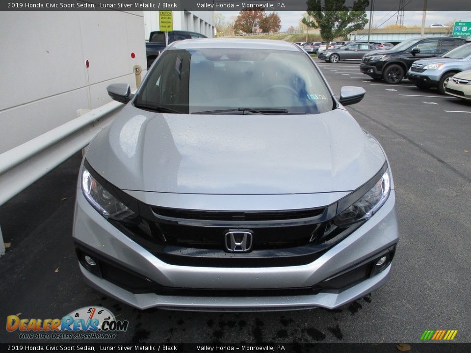 2019 Honda Civic Sport Sedan Lunar Silver Metallic / Black Photo #8