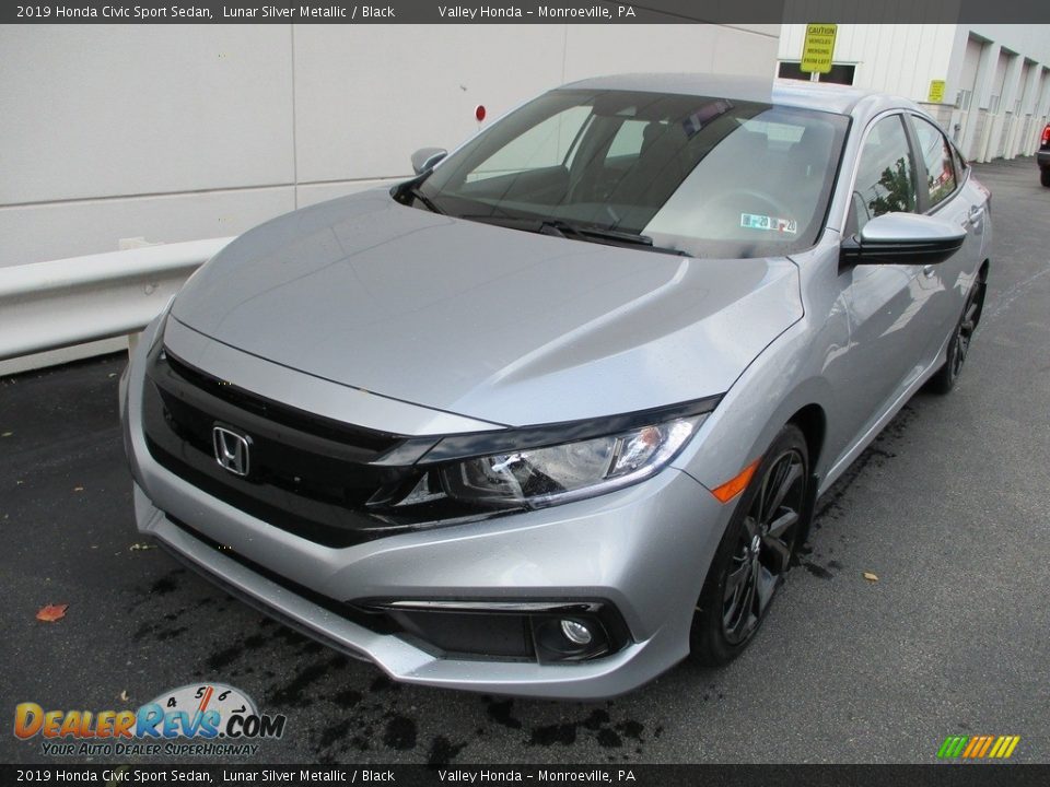 2019 Honda Civic Sport Sedan Lunar Silver Metallic / Black Photo #9