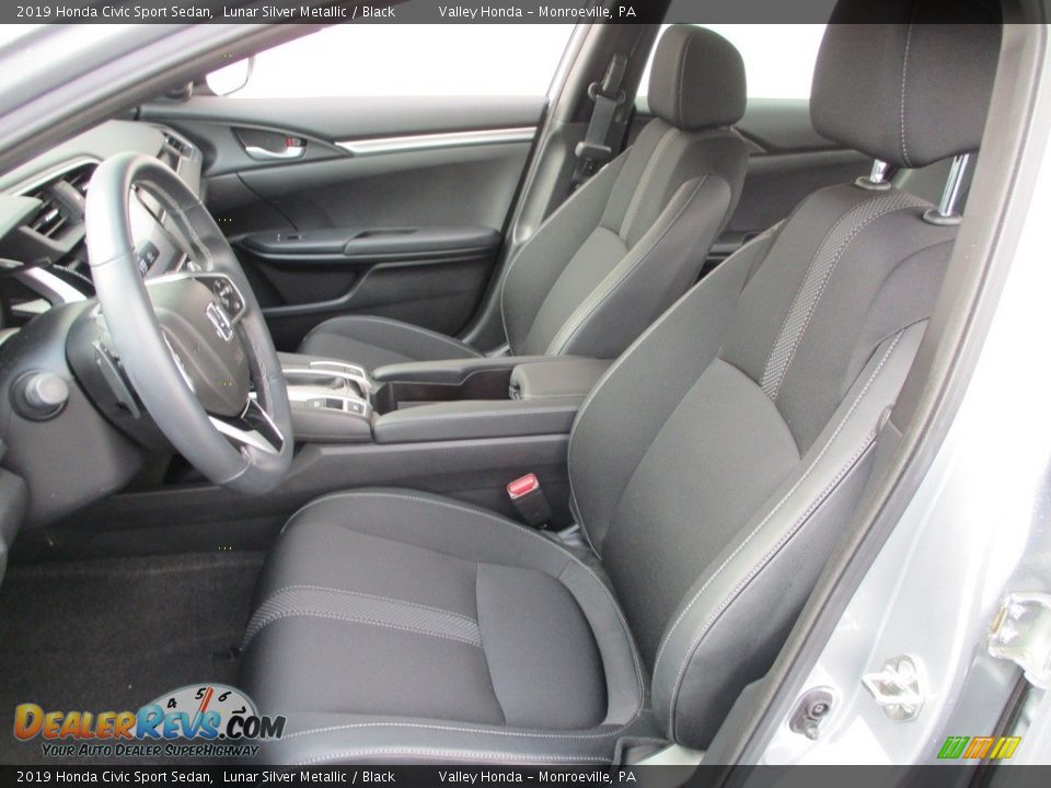 2019 Honda Civic Sport Sedan Lunar Silver Metallic / Black Photo #11