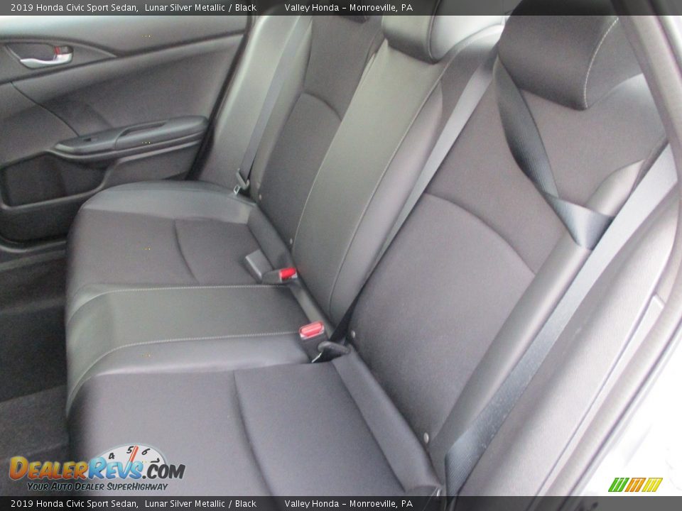 2019 Honda Civic Sport Sedan Lunar Silver Metallic / Black Photo #12