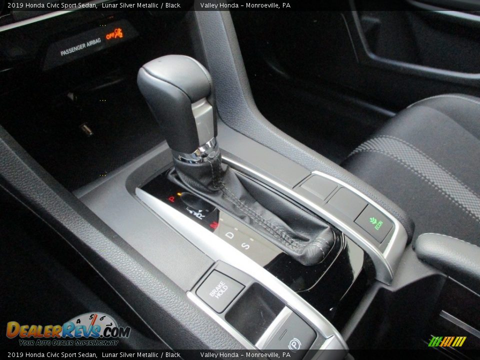 2019 Honda Civic Sport Sedan Lunar Silver Metallic / Black Photo #14