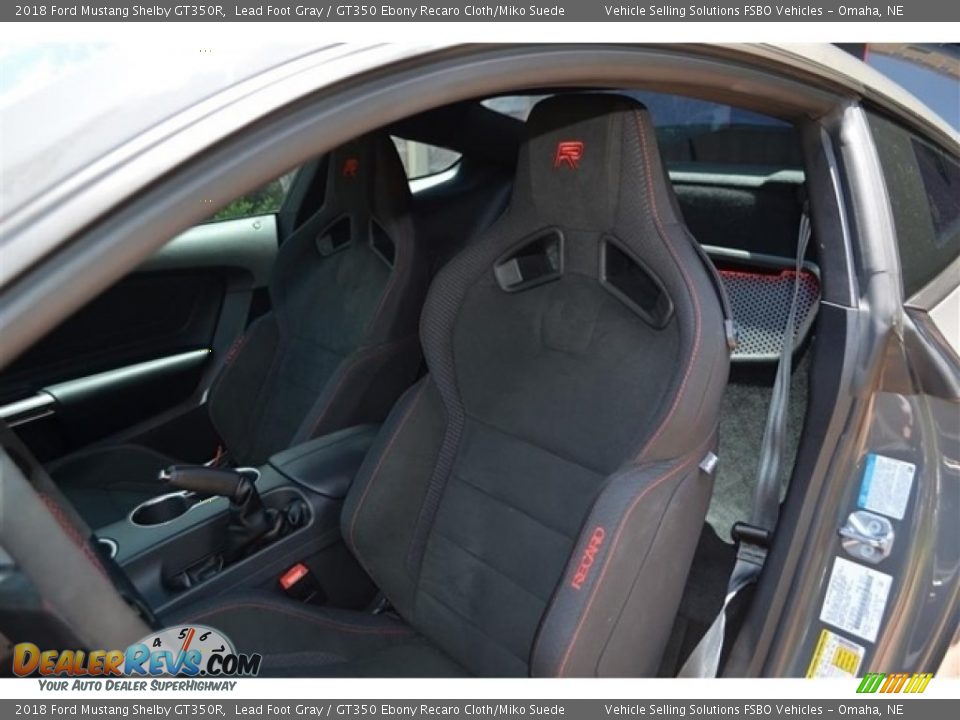 2018 Ford Mustang Shelby GT350R Lead Foot Gray / GT350 Ebony Recaro Cloth/Miko Suede Photo #4