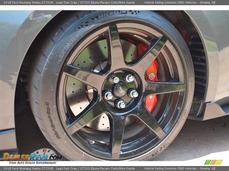 2018 Ford Mustang Shelby GT350R Lead Foot Gray / GT350 Ebony Recaro Cloth/Miko Suede Photo #5