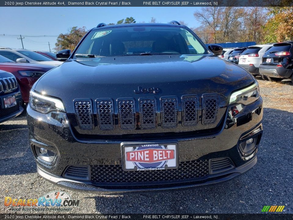 2020 Jeep Cherokee Altitude 4x4 Diamond Black Crystal Pearl / Black Photo #2