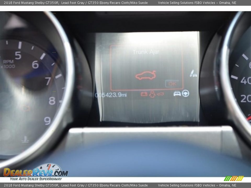 2018 Ford Mustang Shelby GT350R Lead Foot Gray / GT350 Ebony Recaro Cloth/Miko Suede Photo #11