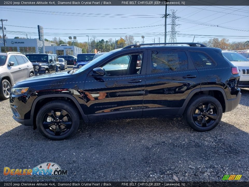 2020 Jeep Cherokee Altitude 4x4 Diamond Black Crystal Pearl / Black Photo #3