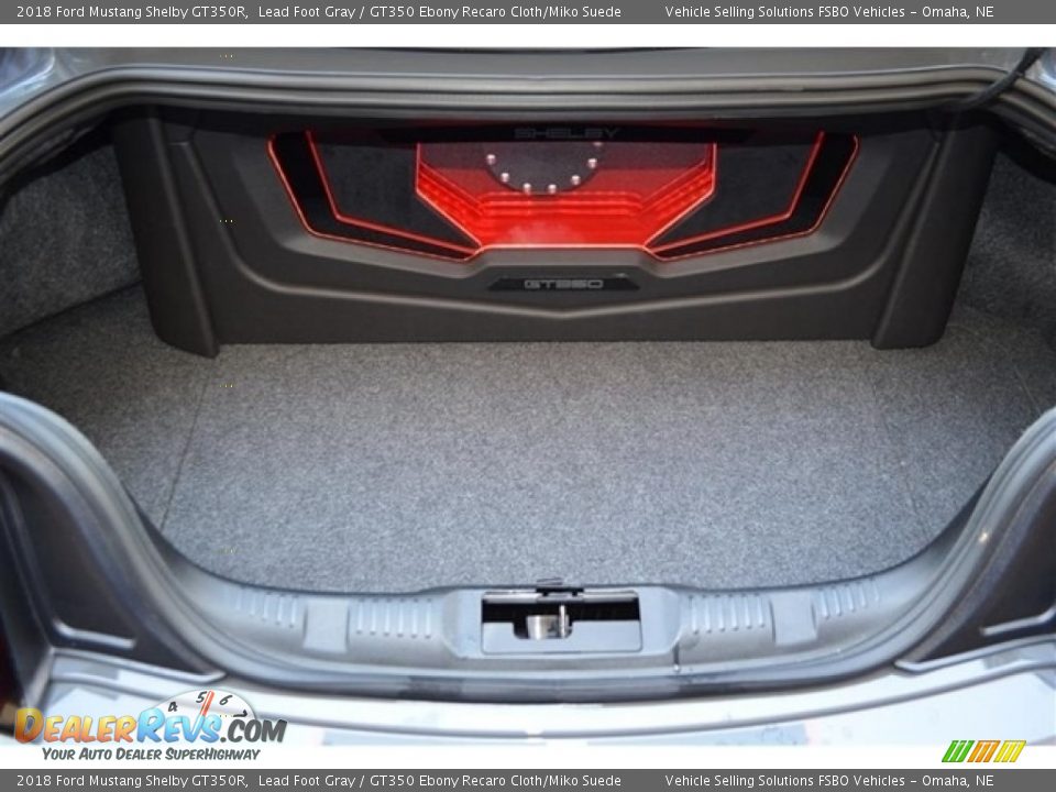 2018 Ford Mustang Shelby GT350R Lead Foot Gray / GT350 Ebony Recaro Cloth/Miko Suede Photo #19