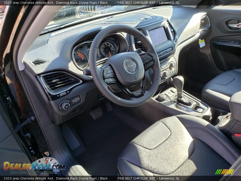 2020 Jeep Cherokee Altitude 4x4 Diamond Black Crystal Pearl / Black Photo #7
