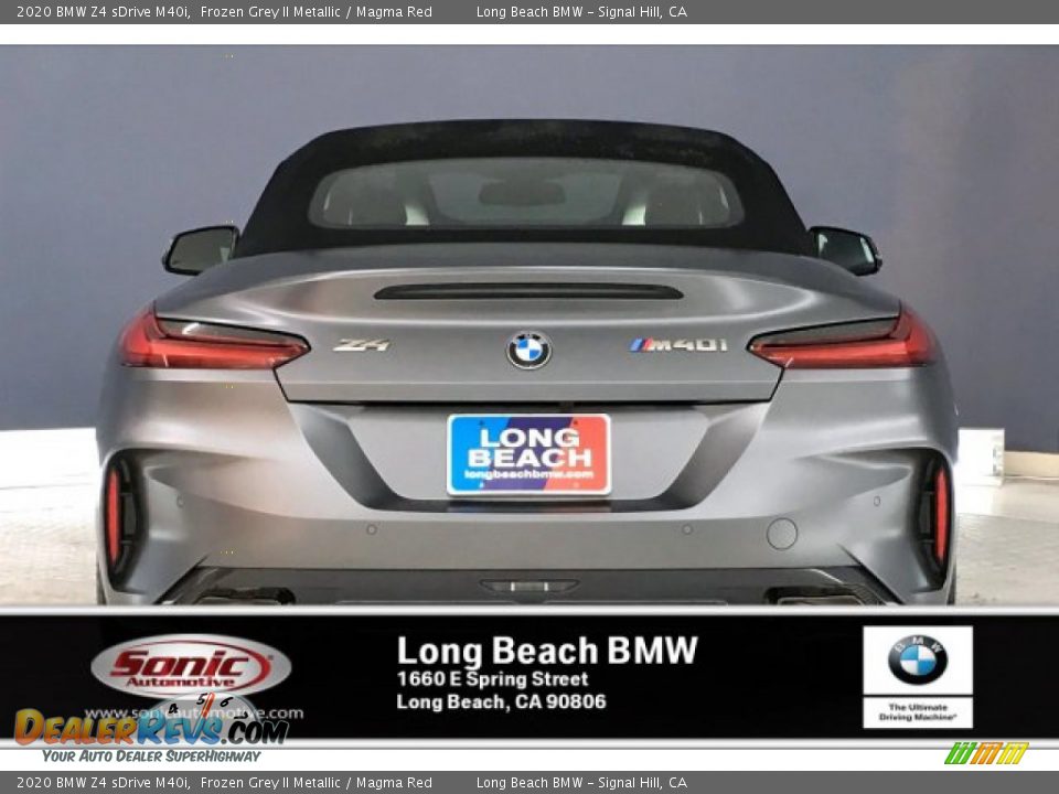 2020 BMW Z4 sDrive M40i Frozen Grey II Metallic / Magma Red Photo #3