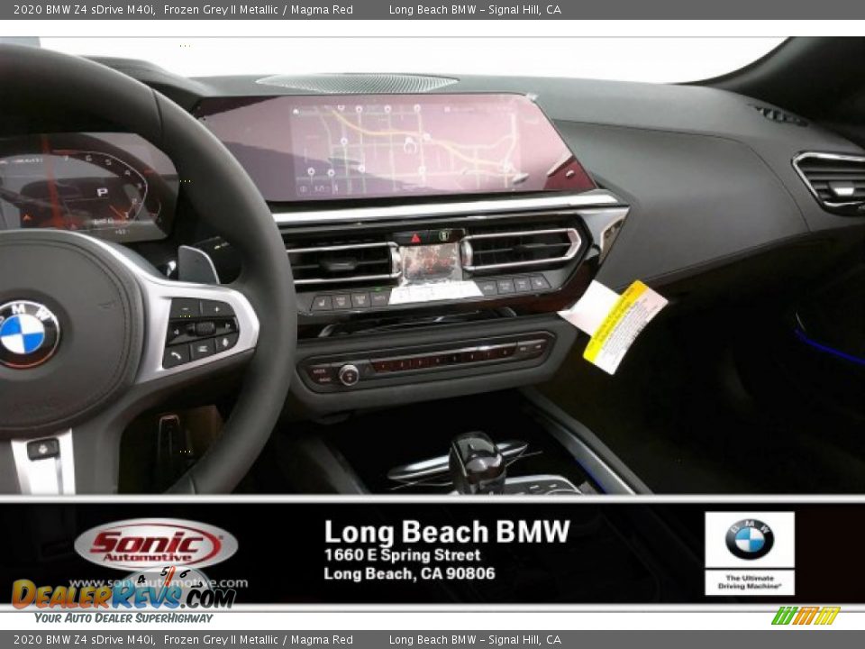 2020 BMW Z4 sDrive M40i Frozen Grey II Metallic / Magma Red Photo #5