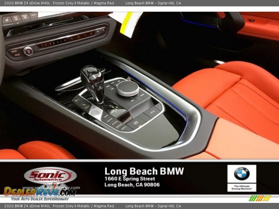 2020 BMW Z4 sDrive M40i Frozen Grey II Metallic / Magma Red Photo #6