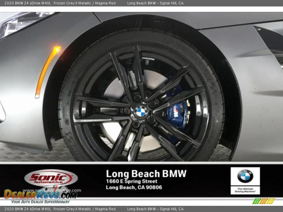 2020 BMW Z4 sDrive M40i Frozen Grey II Metallic / Magma Red Photo #9