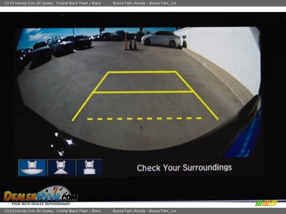 2019 Honda Civic EX Sedan Crystal Black Pearl / Black Photo #15