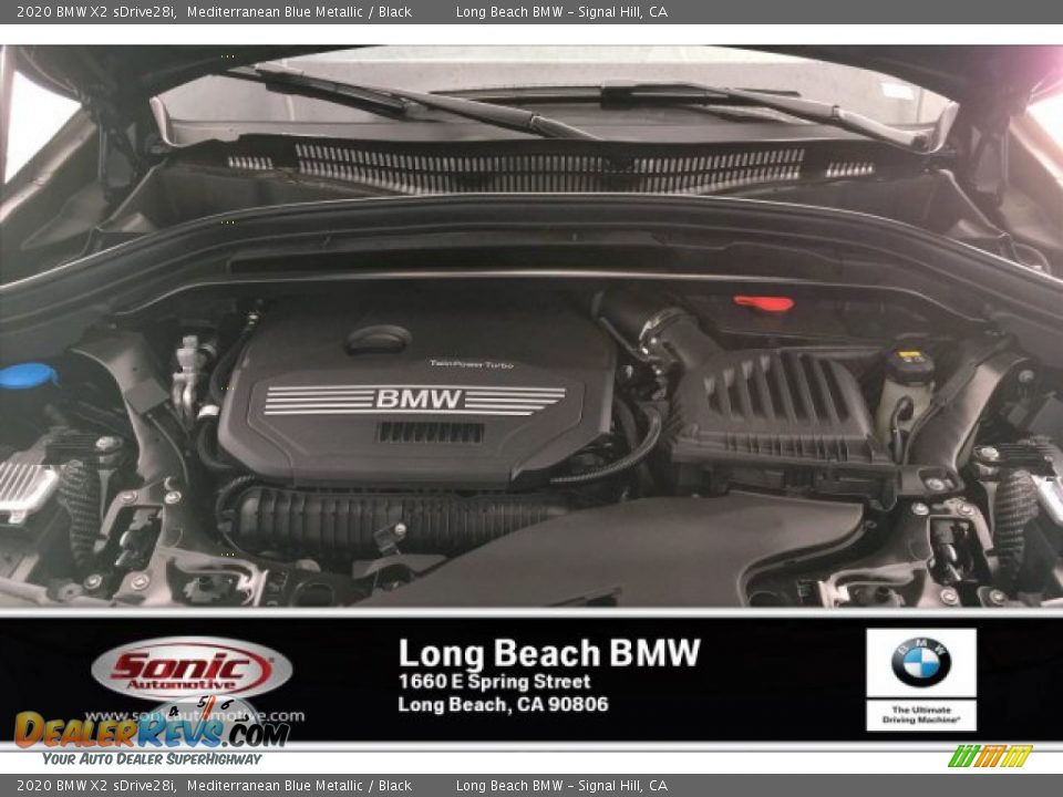 2020 BMW X2 sDrive28i Mediterranean Blue Metallic / Black Photo #8