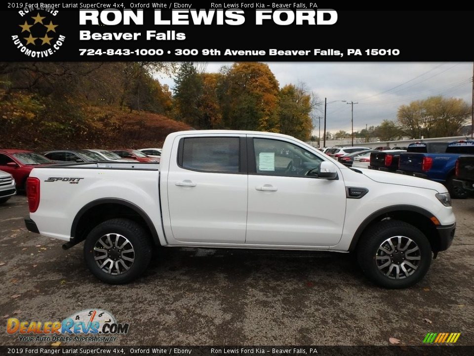 2019 Ford Ranger Lariat SuperCrew 4x4 Oxford White / Ebony Photo #1