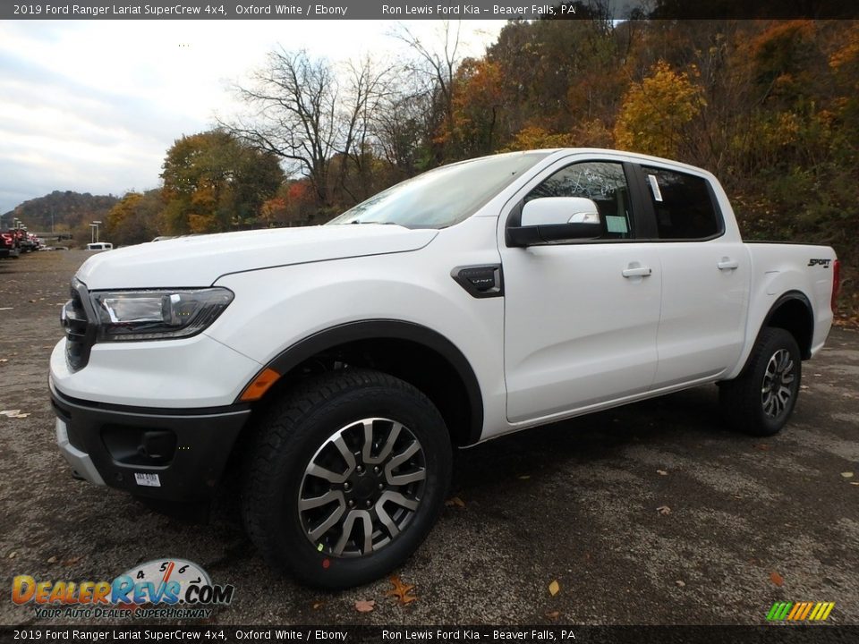 2019 Ford Ranger Lariat SuperCrew 4x4 Oxford White / Ebony Photo #6