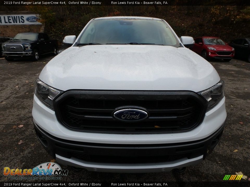 2019 Ford Ranger Lariat SuperCrew 4x4 Oxford White / Ebony Photo #7