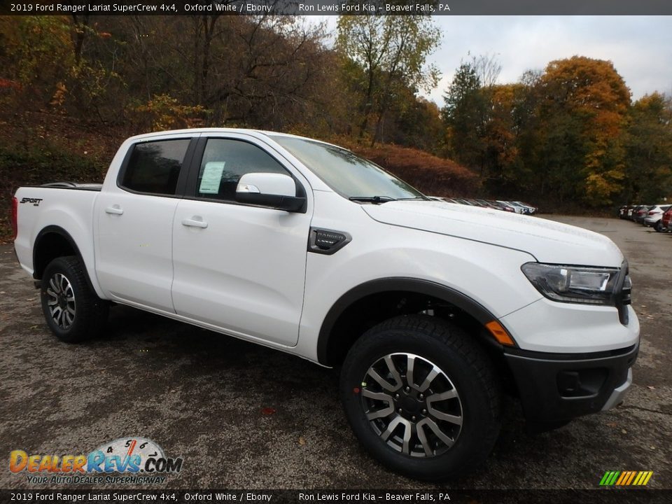 2019 Ford Ranger Lariat SuperCrew 4x4 Oxford White / Ebony Photo #8