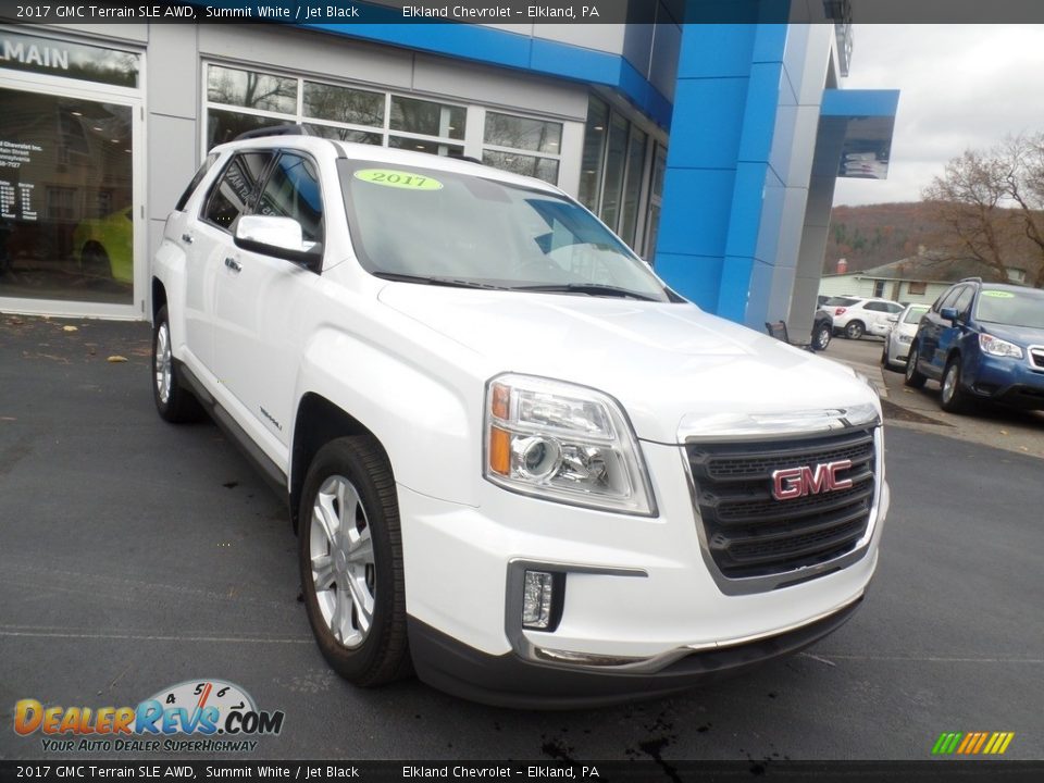 2017 GMC Terrain SLE AWD Summit White / Jet Black Photo #3