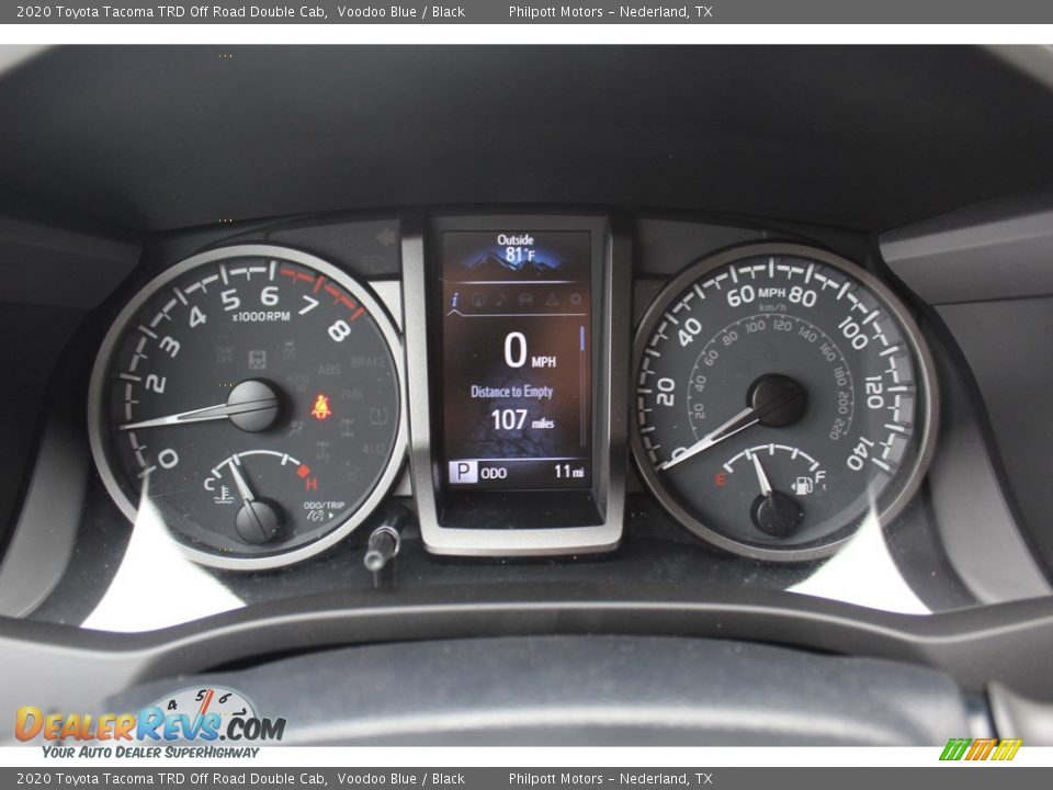 2020 Toyota Tacoma TRD Off Road Double Cab Gauges Photo #14