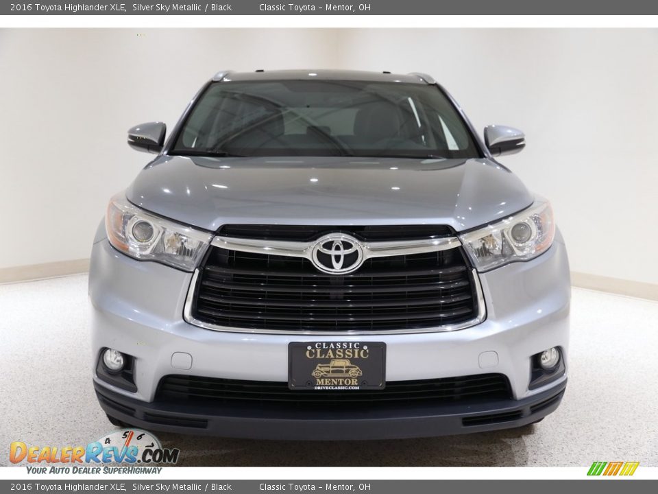 2016 Toyota Highlander XLE Silver Sky Metallic / Black Photo #2