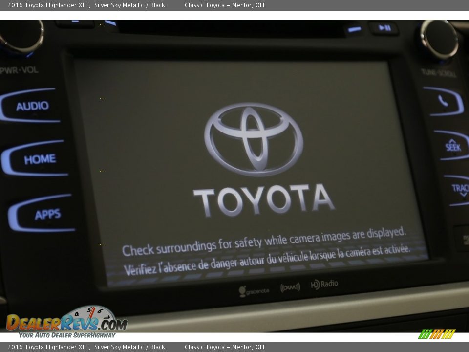 2016 Toyota Highlander XLE Silver Sky Metallic / Black Photo #10