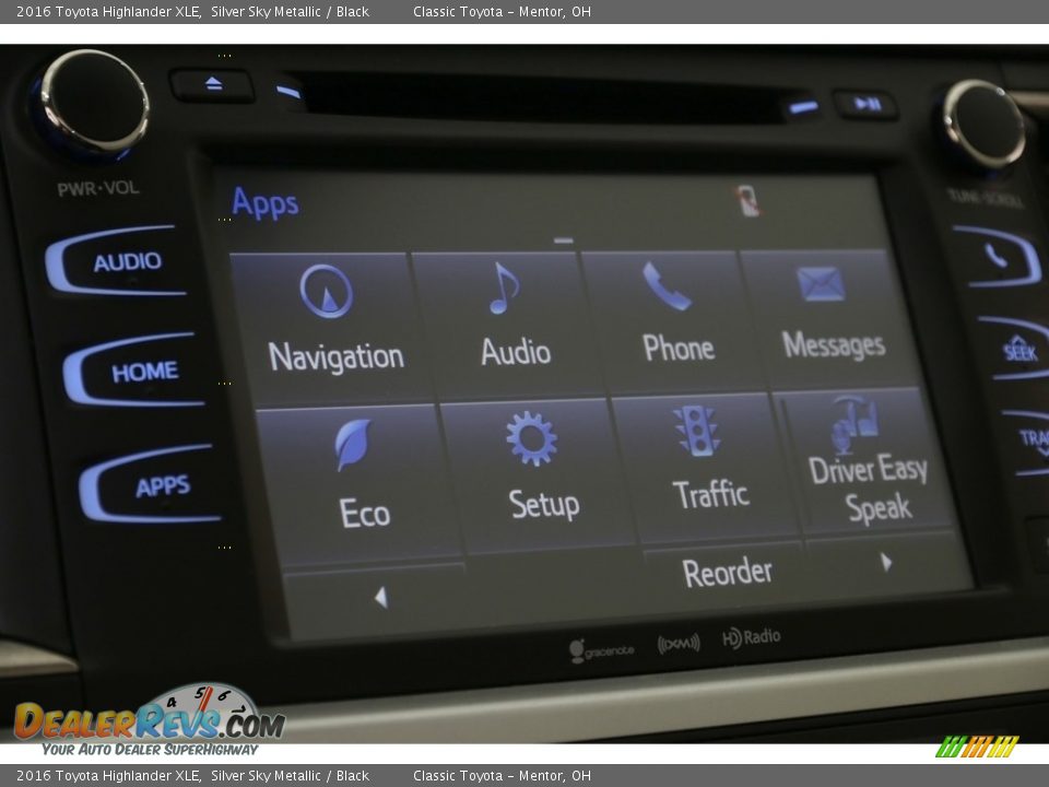 2016 Toyota Highlander XLE Silver Sky Metallic / Black Photo #13