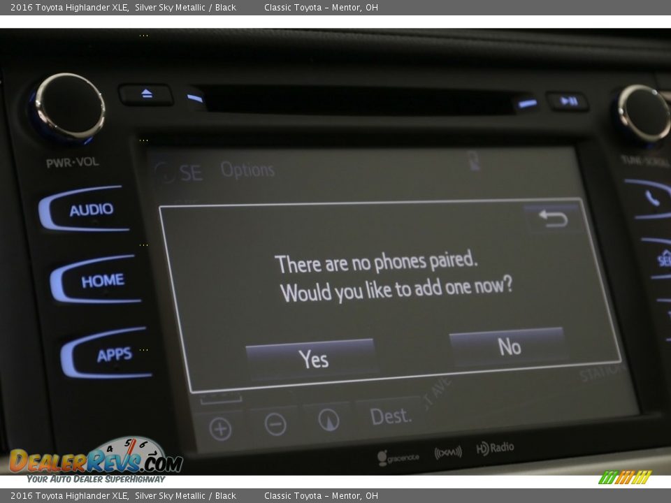 2016 Toyota Highlander XLE Silver Sky Metallic / Black Photo #15