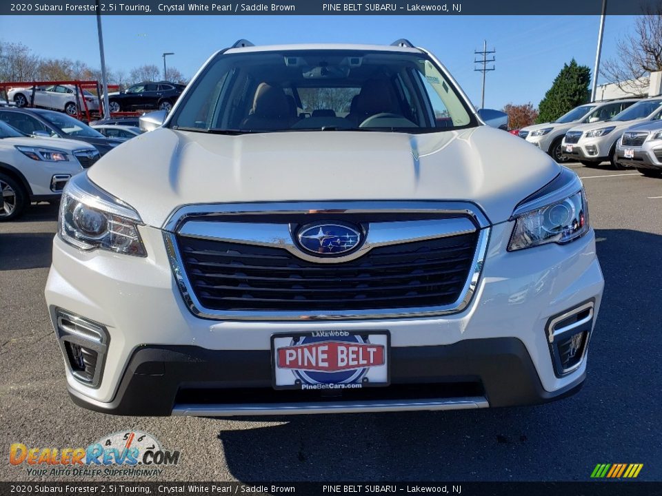 2020 Subaru Forester 2.5i Touring Crystal White Pearl / Saddle Brown Photo #2