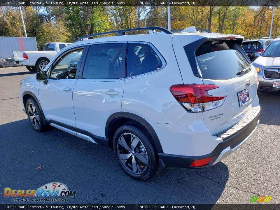 2020 Subaru Forester 2.5i Touring Crystal White Pearl / Saddle Brown Photo #4