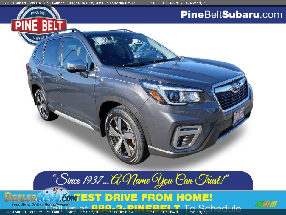 2020 Subaru Forester 2.5i Touring Magnetite Gray Metallic / Saddle Brown Photo #1