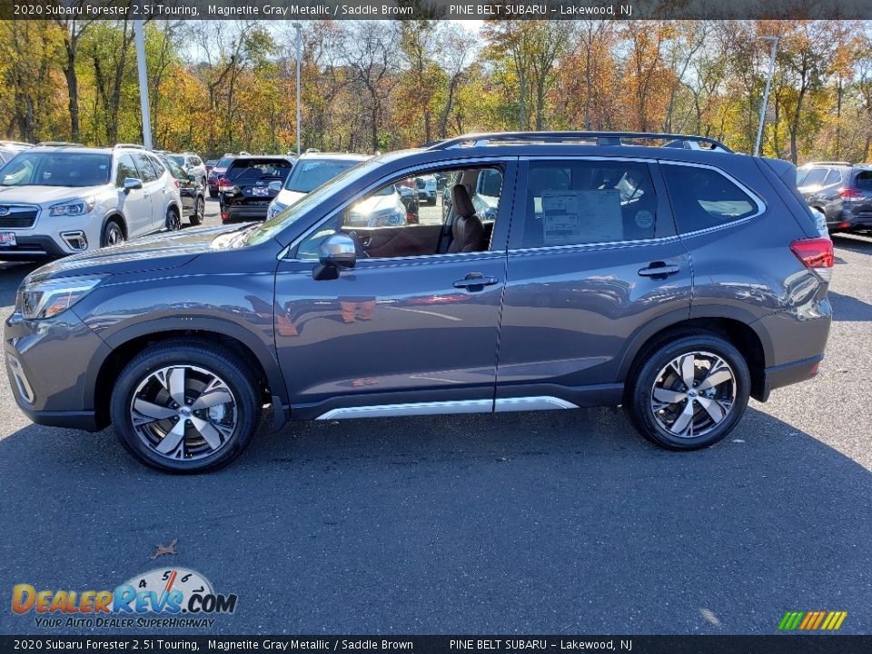 2020 Subaru Forester 2.5i Touring Magnetite Gray Metallic / Saddle Brown Photo #3