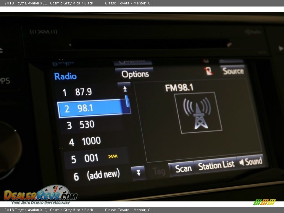 2018 Toyota Avalon XLE Cosmic Gray Mica / Black Photo #10