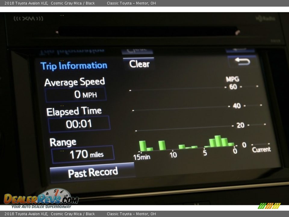 2018 Toyota Avalon XLE Cosmic Gray Mica / Black Photo #14