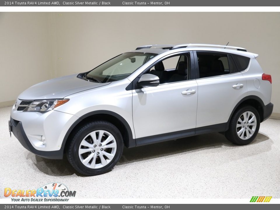 2014 Toyota RAV4 Limited AWD Classic Silver Metallic / Black Photo #3