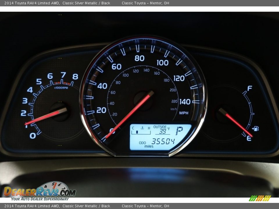 2014 Toyota RAV4 Limited AWD Classic Silver Metallic / Black Photo #8