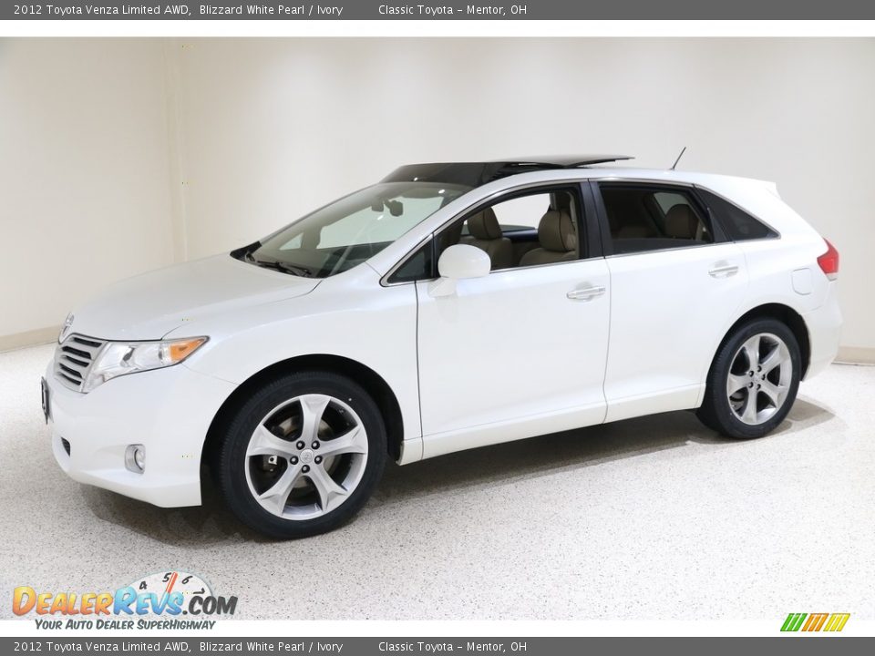 2012 Toyota Venza Limited AWD Blizzard White Pearl / Ivory Photo #3
