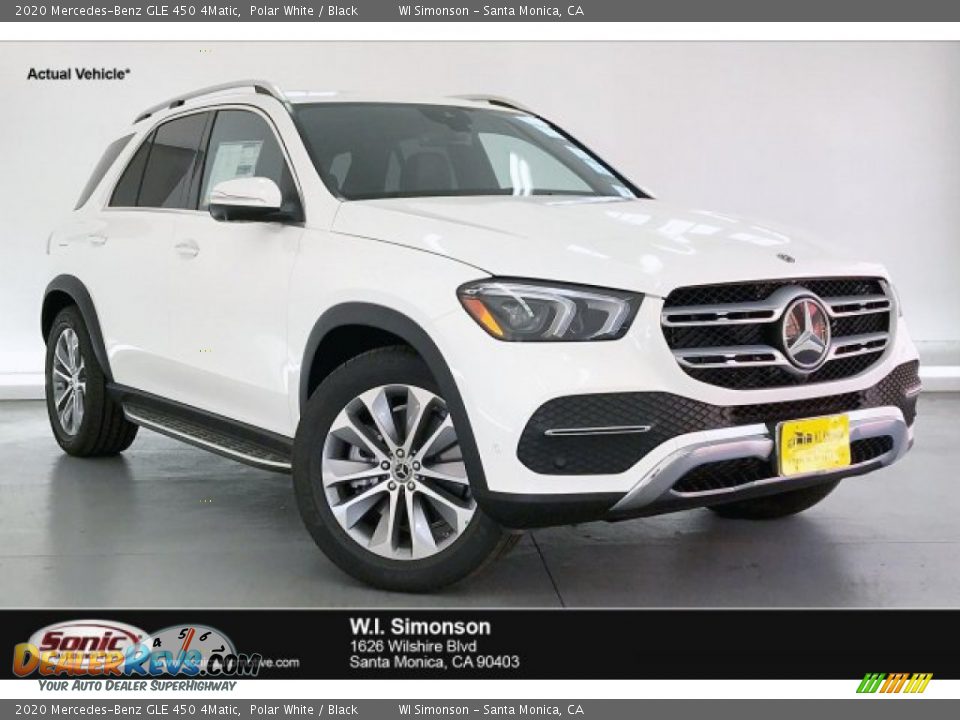 2020 Mercedes-Benz GLE 450 4Matic Polar White / Black Photo #1