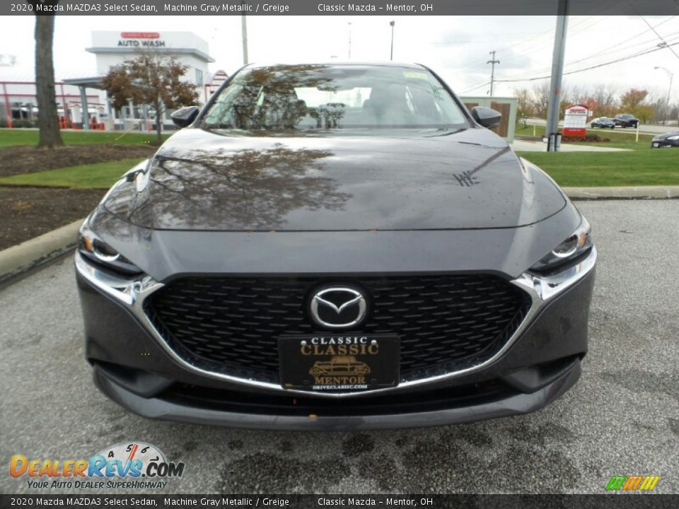 2020 Mazda MAZDA3 Select Sedan Machine Gray Metallic / Greige Photo #2