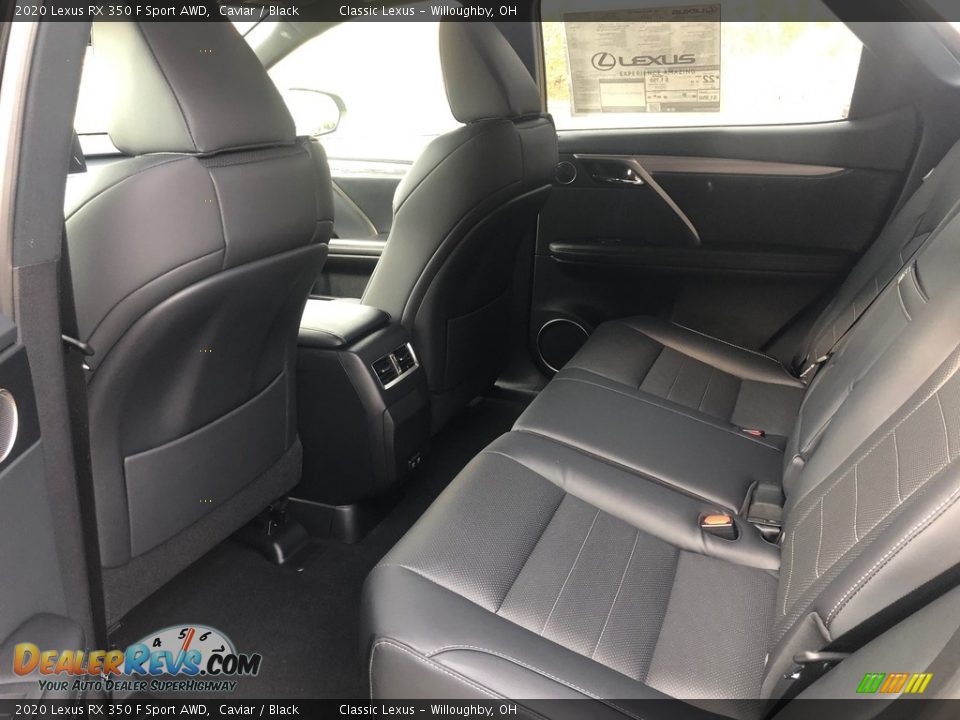 Rear Seat of 2020 Lexus RX 350 F Sport AWD Photo #3