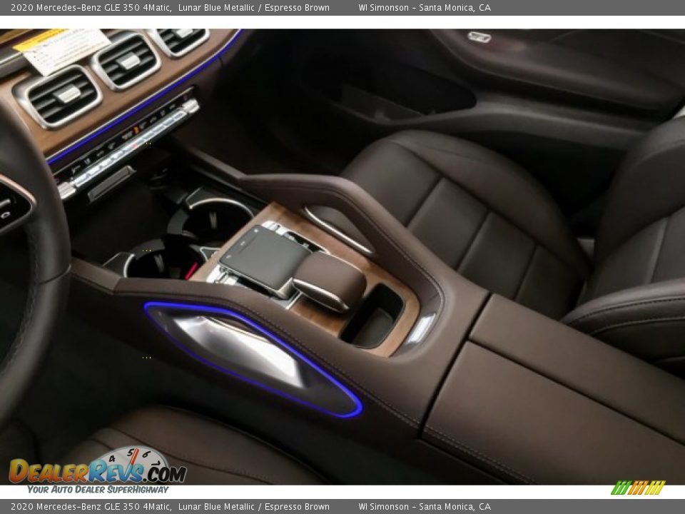 2020 Mercedes-Benz GLE 350 4Matic Lunar Blue Metallic / Espresso Brown Photo #7