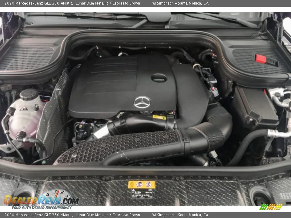 2020 Mercedes-Benz GLE 350 4Matic Lunar Blue Metallic / Espresso Brown Photo #8