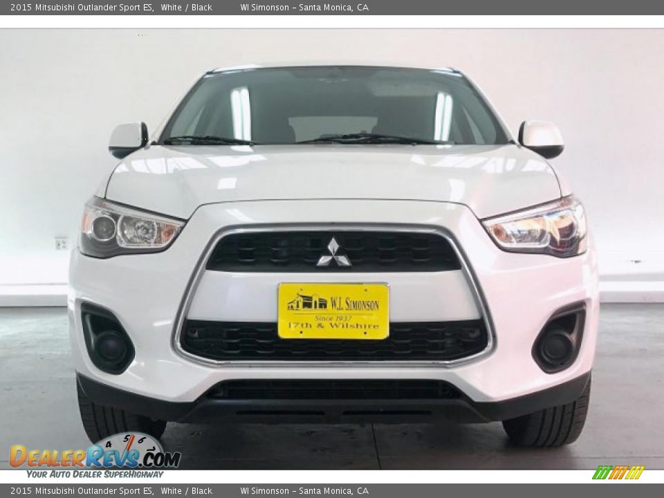 2015 Mitsubishi Outlander Sport ES White / Black Photo #2