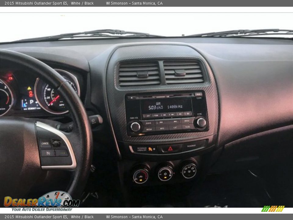2015 Mitsubishi Outlander Sport ES White / Black Photo #5