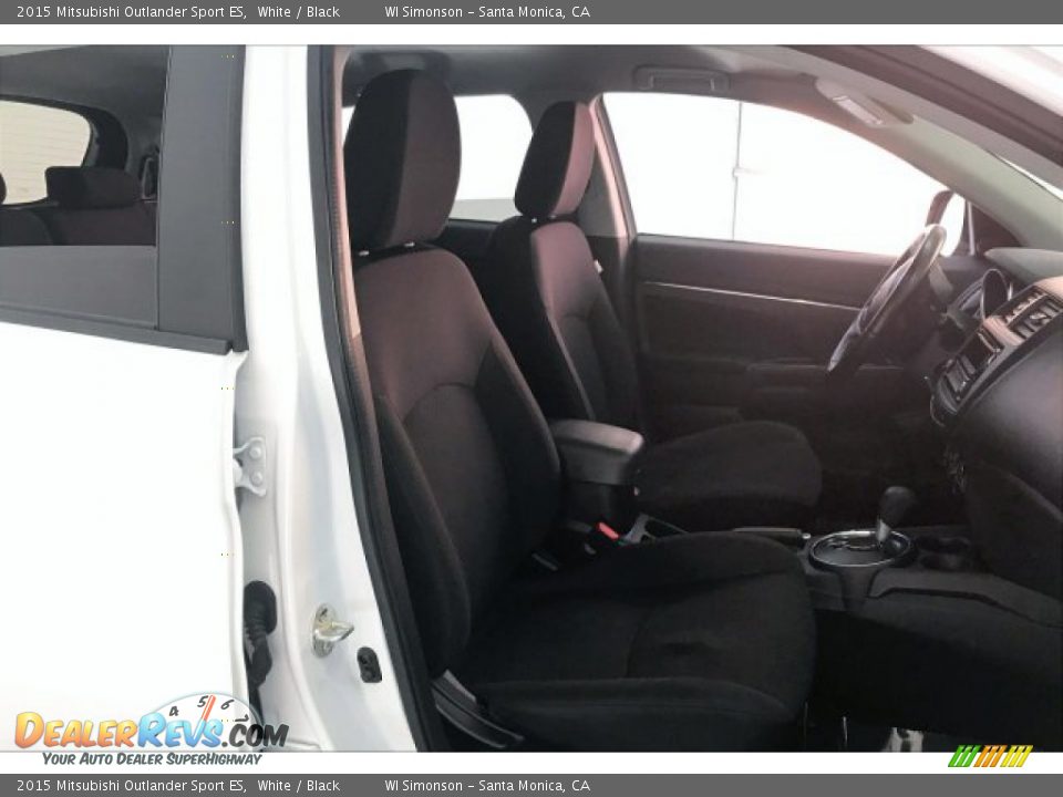 2015 Mitsubishi Outlander Sport ES White / Black Photo #6