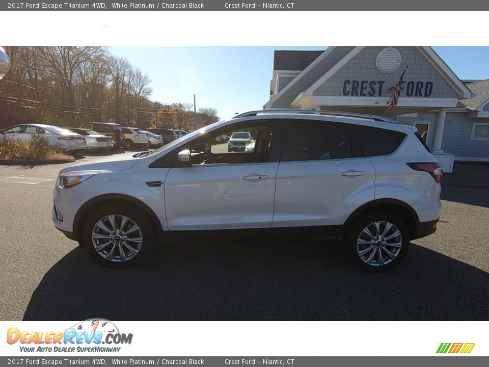 2017 Ford Escape Titanium 4WD White Platinum / Charcoal Black Photo #4