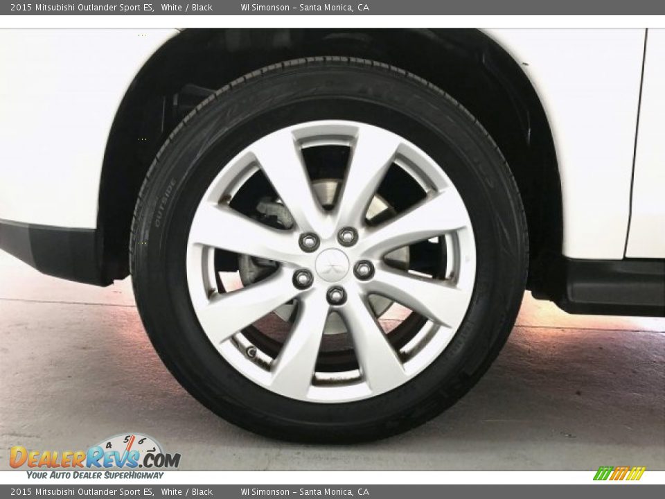 2015 Mitsubishi Outlander Sport ES White / Black Photo #8
